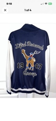 LRG Full Zipper Track Jacket Adult 2XL GIANT Polo Giraffe Embroidered Back Mens