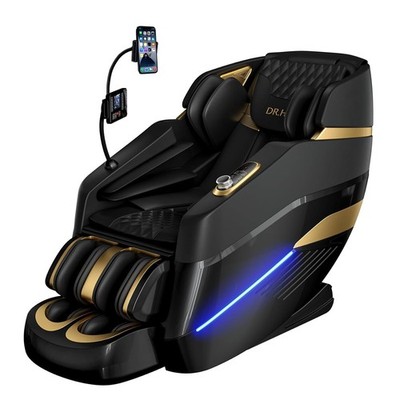Massage Chair Full Body,Zero Gravity 3D SL-Track Shiatsu Ebony/Gold