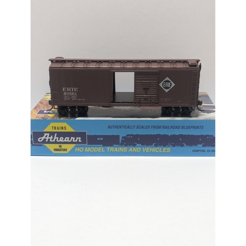 Athearn Vintage Escala HO Erie 60593 40' Caja Coche Madera Marrón Tren Modelo 5232 | Condition: Used