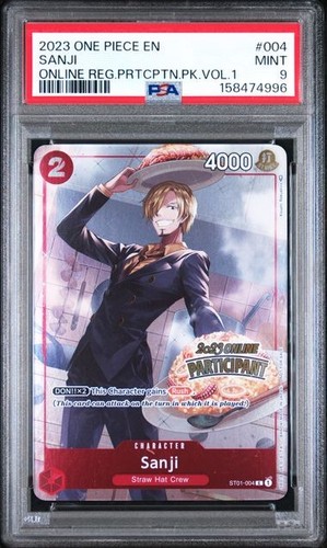 Sanji (Online Regional 2023 Participant) graded PSA 9 for sale on eBay