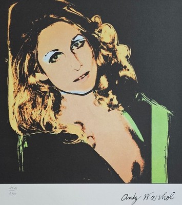 ANDY WARHOL Baby Jane Holzer Type B SIGNED HAND NUMBERED 1516/2400 LITHOGRAPH