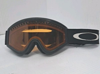 Vintage''Oakley'' Ski Snowboard Google's E Frames , Orange Amber Lense w Sft Case 