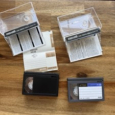 Maxwell VHS-C TC-30 HGX-Gold Premium High Grade Video Tapes 2 Pack And TC30HG