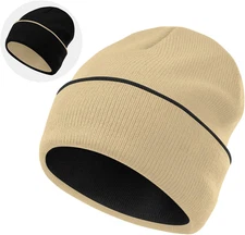 Rosoz Unisex Winter Knitted Beanie Hat for Men and Women - Soft & Warm