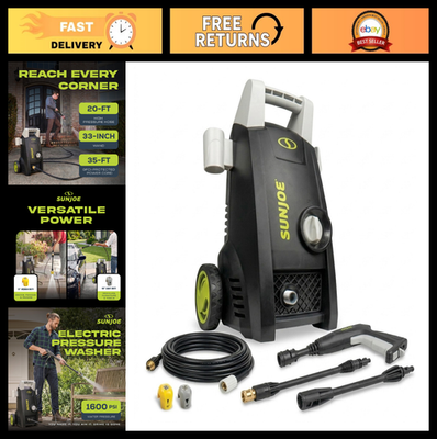 #ad Electric Pressure Washer 11 Amp 1.1 GPM Portable Water Cleaner Adjustable Spray $176.99