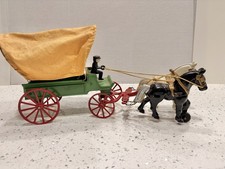 Antique Cast Iron Covered Wagon Toy Kenton Co.