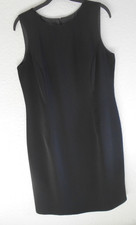 LOVELY - MILANO - LITTLE BLACK DRESS - SHIFT STYLE - SIZE 14 - ZIP AT BACK -