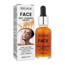 Face Tanner Serum, Sunless Bronzing  Moisturizing, Natural Tanning Serum