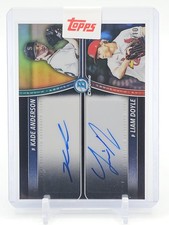 KADE ANDERSON LIAM DOYLE 2025 BOWMAN DRAFT CHROME DUAL AUTO BLACK /10 Q2045