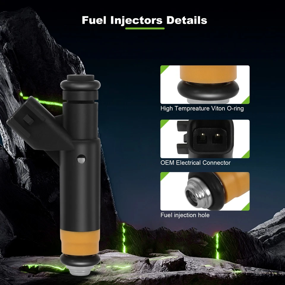 Inyectores de combustible 6 piezas para Ford F-150 1999-2001 E-150 E-250 1999-2003 4,2 l Foto 2 de 4