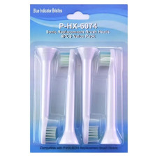8x Pack White W2 HX6074/6064 for Philips Soni care Diamond Clean Toothbrush Head