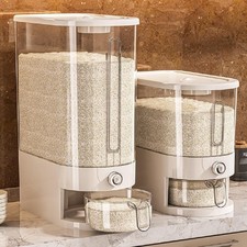 Rice Dispenser 25Lb Cereal Dispenser Rice Container Food Storage Container Large