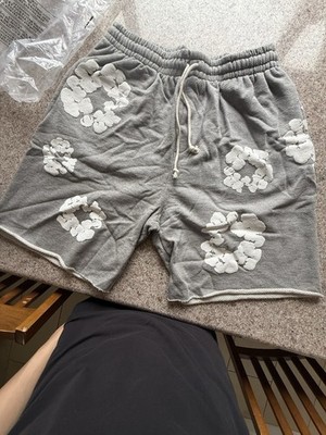 Grey Denim Tears The Cotton Wreath Shorts Sz L | eBay
