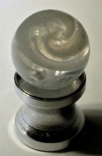 VTG Akro Agate White Striped Onyx Slag Marble Slight Play Wear Rare