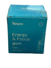 NeuroGum Energy Caffeine GUM (54 Pieces) - Sugar Free with L-theanine + Caffeine