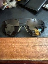 Vintage ArtCraft USA 140 Square Air Force Sunglasses Black Wire Rim Frame Only