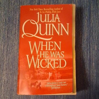 Julia Quinn Bridgerton When He Was Wicked Paperback Romance Novel Avon