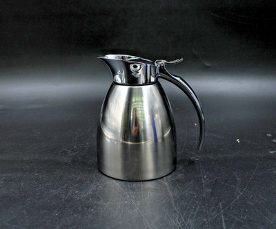 Emsa Eleganza Isolierkanne Kaffeekanne Thermoskanne Chrom silber H 14,5 cm