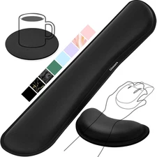 Gimars Upgrade Enlarge Silky Gel Memory Foam Keyboard Wrist Rest, Wrist Rest for