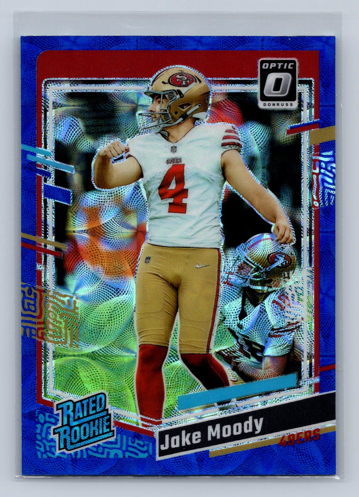2023 Donruss Optic Jake Moody #289 Blue Scope San Francisco 49ers