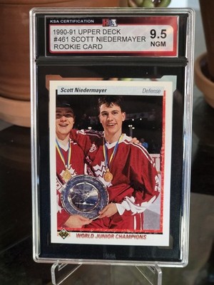 1990-91 Upper Deck Scott Niedermayer Rookie #46 KSA 9.5 freshly Graded