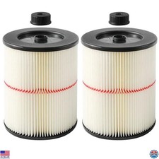 Craftsman 17816 Air Filter Replacement - 2 Pack for 5-16 Gallon Wet/Dry Vacuums