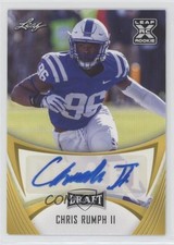 2021 Leaf Draft Auto Gold Chris Rumph II #BA-CR2 Auto 0iy4