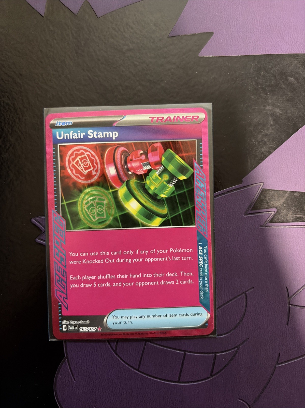 Unfair Stamp 165/167 Sv06: Twilight Masquerade Holo