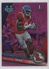 2023 Bowman U Chrome Pink Refractor Michael Trigg #128 1as3