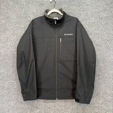 Columbia Softshell Jacket Mens Large Black As...