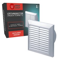 LüFtungsgitter 150Mm Weiß Kunststoff Be-/EntlüFtung MKK Modell-Nr