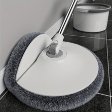 2-in-1 Wet Dry Rotating Spin Mop with a Bucket And a Flat Effortless Cleaning