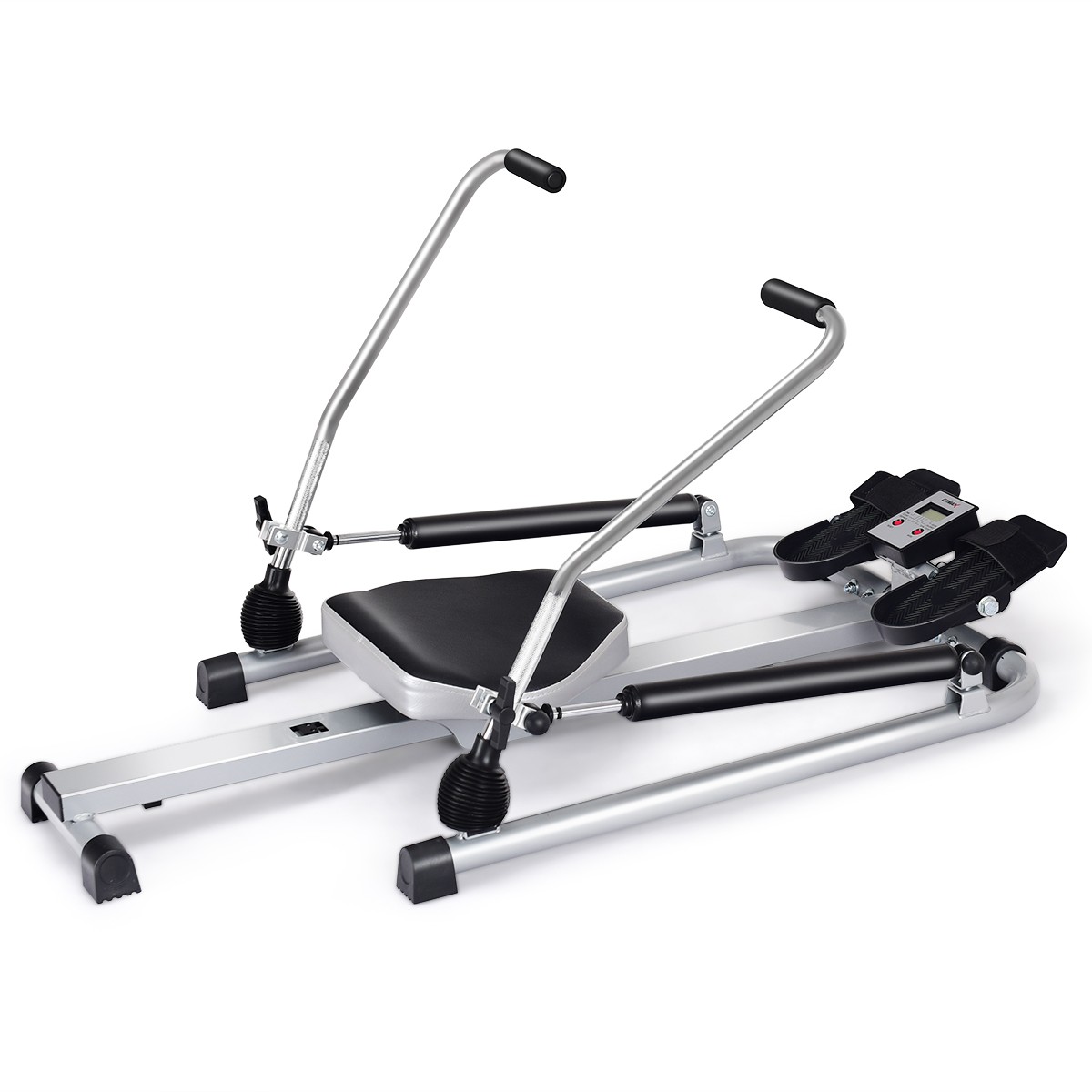 Fitness Home Gym Rowing Machine Rower w/Adjustable Double Hy