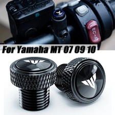 Yamaha MT07 MT09 MT10 Rear Mirror Hole Plugs M10*1.25 CNC Aluminum Screw Cover