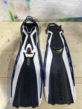 Aqua Lung Phazer Diving Swim Fins Open Heel Scuba Snorkeling Black White Blue
