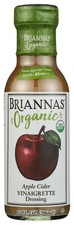 Briannas Organic Apple Cider Vinaigrette Dressing 10 Fl Oz