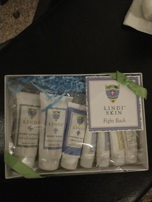 NEW LINDI Skin Fight Back Skincare Essentials Starter Set NIB LIP BALM FACE PROD