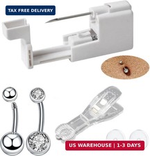 Body Piercing Kit for Nipple,Tongue,Eyebrow,Lip,Belly Button,316L Surgical Stain