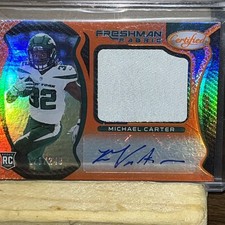 2021 Panini michael carter freshman fabric Rookie Patch Auto #235 Numbered /249