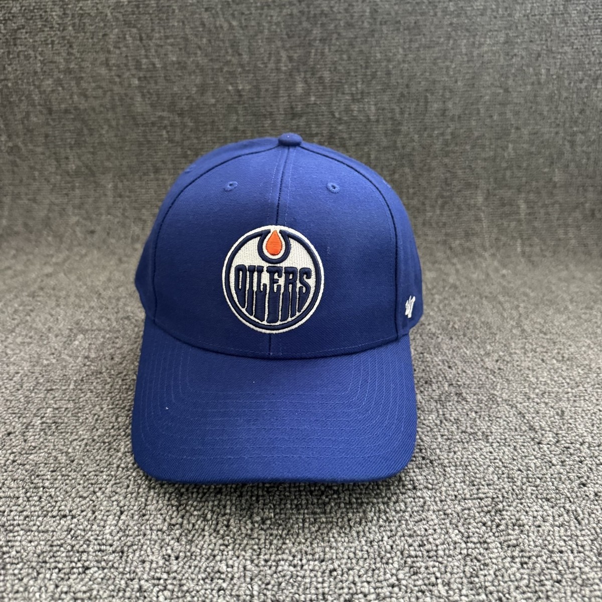 47 Brand Edmonton Oilers Dad Hat Strapback Blue OSFA NHL Cap
