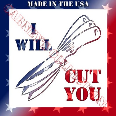 Plastic Stencil - Knife Cut (RA404) (6'' or 8'')