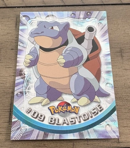 2000 Topps Pokemon TV Animation Series Blastoise #9 Foil Card LP Vintage