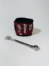 Magnetic Wristband Tool Holder for Screws Nails Drill Bits Hands Free