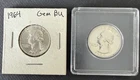 Two 1964 Uncirculated Washington Quarters Plus More