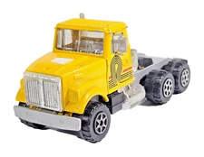 Majorette Yellow Color Die-Cast Model Semi Truck Cab 1:60 Collectible Unboxed.