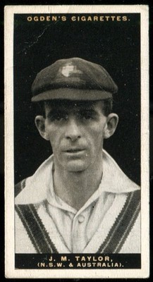 Tabakkarte, Ogdens, AUSTRALIAN TEST CRICKETERS, Cricket, 1929, J M Taylor