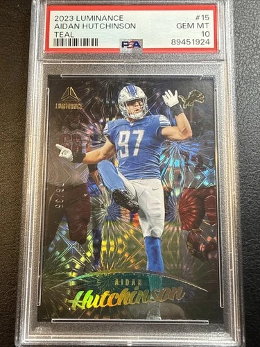 2023 Panini Luminance Football Teal Aidan Hutchinson #15