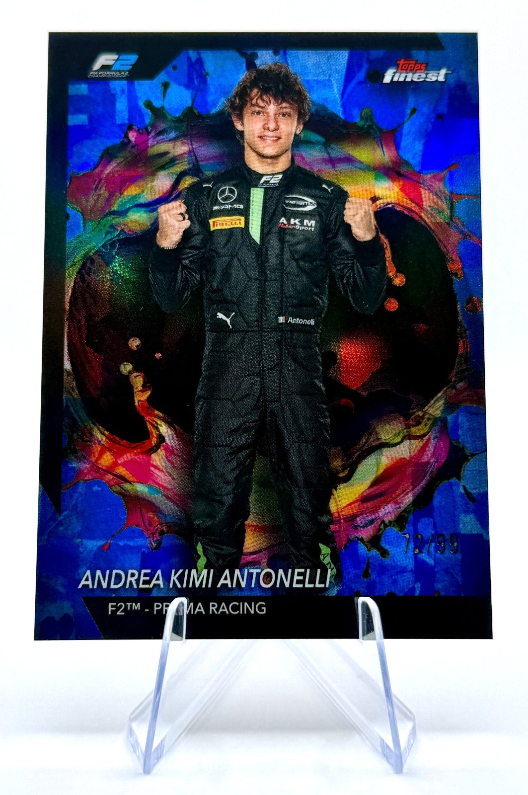 2024 Topps Finest Formula 1 F1 Kimi Antonelli #222 Blue Rare /99