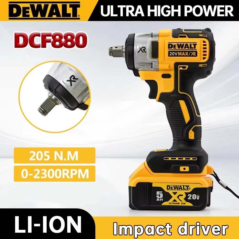 DCF880 Dewalt Cordless Impact Wrench 2300RPM Compact Electric
