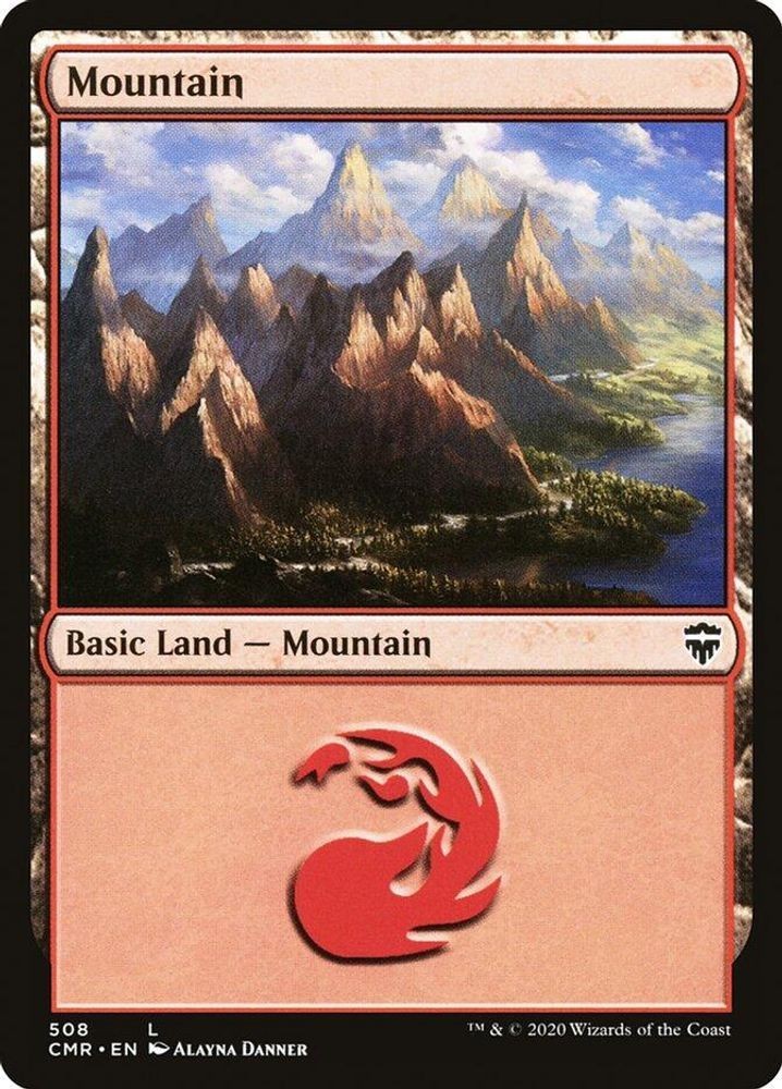 MTG CMR L Mountain #508 NM PLAYSET 4x